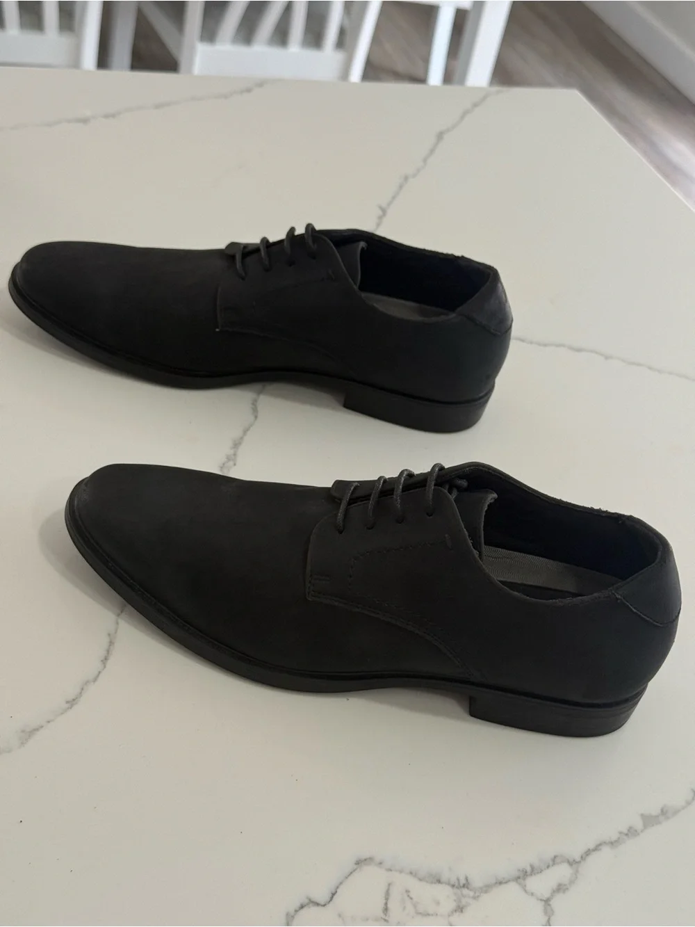 Van Heusen Black Lace-Up Derby Shoes